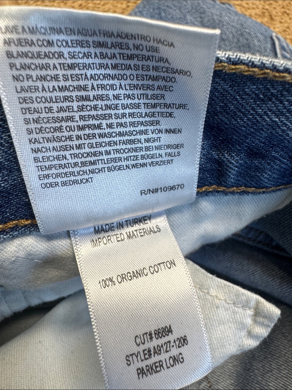Agolde Classic Blue High-Rise Denim Shorts - Picture 10 of 15